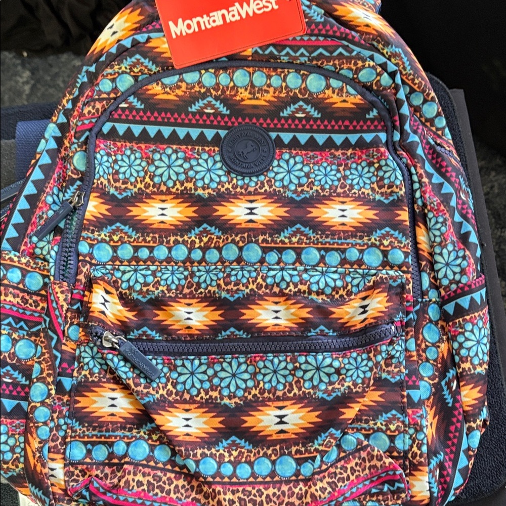 Montana West Multicolor Patterned Backpack